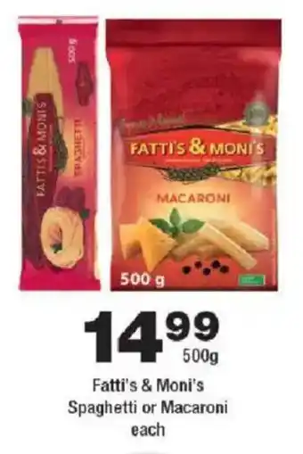 OK urban Fatti's & Moni's Spaghetti or Macaroni offer