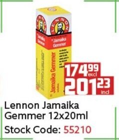 Lennon Jamaika Gemmer 12x20ml