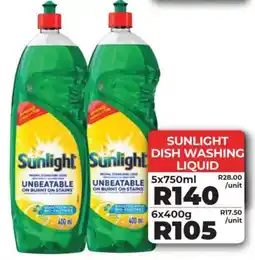 1UP Sunlight dish washing liquid offer