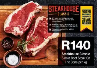 Checkers Steakhouse Classic Sirloin Beef Steak On The Bone offer