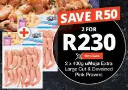 Checkers uMoja Extra Large Cut & Deveined Pink Prawns offer