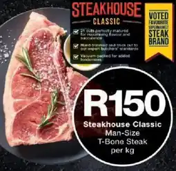 Checkers Steakhouse Classic Man-Size T-Bone Steak offer