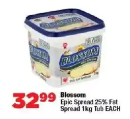 OK Foods Blossom Epic Spread 25% Fat Spread Tub offer