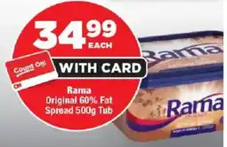 OK Foods Rama Original 60% Fat Spread Tub offer