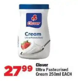 OK Foods Clover Cream Ultra Pasteurised Cream offer
