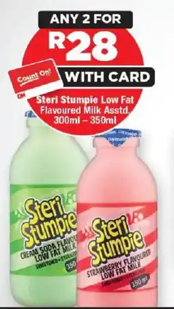 OK Foods Steri Stumpie Low Fat Flavoured Milk offer