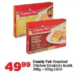 OK Foods County Fair Crumbed Chicken Steaklets offer