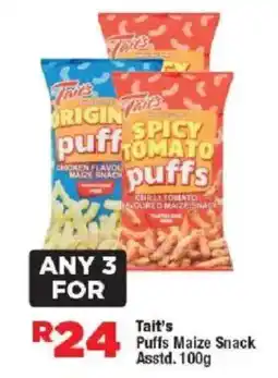 OK Foods Tait's Puffs Maize Snack offer