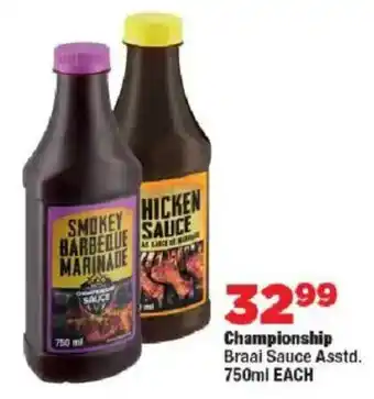 OK Foods Championship Braai Sauce offer