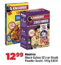 OK Foods Knorrox Stock Cubes or Stock Powder offer