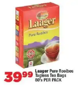 OK Foods Laager Pure Rooibos Tagless Tea Bags offer
