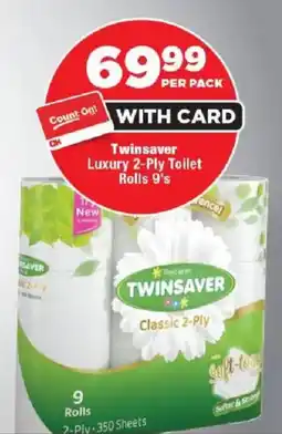OK Foods Twinsaver Luxury 2-Ply Toilet Rolls offer