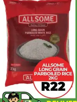 1UP Allsome long grain parboiled rice 2kg offer