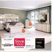 Bradlows Titania 4 Piece Bedroom Suite Free Gift Chest Of Drawers + Free Blanket Box offer