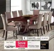Bradlows Princeton Table + 8 Princeton Chairs offer