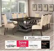 Bradlows Cassa Table + 8 Cassa Chairs offer