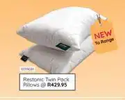 Bradlows Restonic Twin Pack Pillows offer