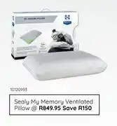 Bradlows Sealy My Memory Ventilated Pillow offer