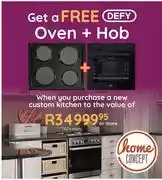 Bradlows Custom Kitchen Free Defy Oven + Hob offer