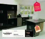 Bradlows Astoria 4 Piece Kitchen Unit Free Gift Island offer