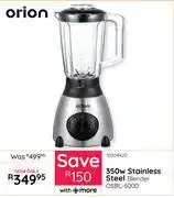 Bradlows Orion 350W Stainless Steel Blender OSBL-6000 offer