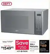 Bradlows Defy 30L Metallic Microwave DMO390 offer