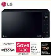 Bradlows LG 42L Black Microwave MS4235GIS offer