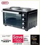Bradlows Defy 30L Black Mini Oven MOH2330BL offer