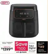 Bradlows Defy 7.6L Digital Air Fryer DAF3376DB offer