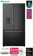 Bradlows Hisense 575L Black French Door Fridge H760FSB-WD offer