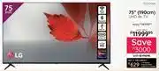 Bradlows LG 75 (190cm) UHD 4K TV 10320006 offer