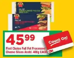 OK Grocer First Choice Full Fat Processed Cheese Slices offer