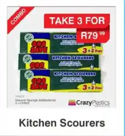 Crazy Plastics Gr8 Save Kitchen Scourers offer