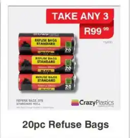 Crazy Plastics Refuse Bags offer