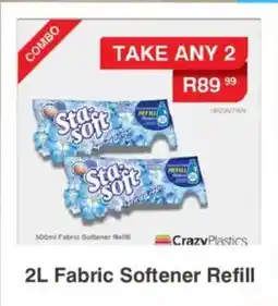Crazy Plastics Sta-Soft Fabric Softener Refill offer