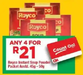 OK Grocer Royco Instant Soup Powder Packet offer