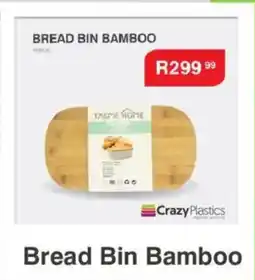 Crazy Plastics Bread Bin Bamboo offer