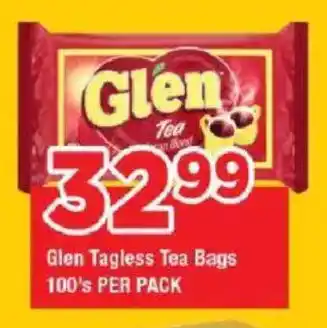 OK Grocer Glen Tagless Tea Bags offer
