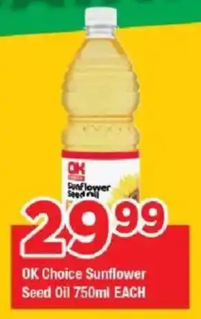 OK Grocer OK Choice Sunflower Seed Oil offer