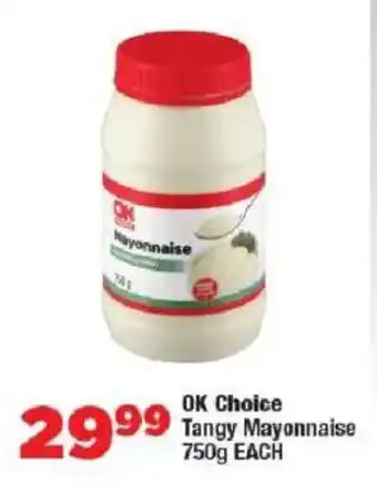 OK MiniMark OK Choice Tangy Mayonnaise offer