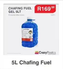Crazy Plastics Chafing Fuel offer