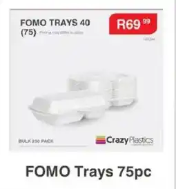 Crazy Plastics Fomo Trays offer