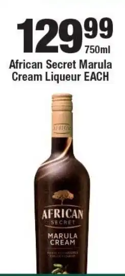 OK Liquor African Secret Marula Cream Liqueur offer