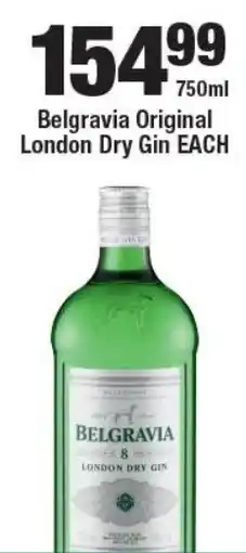 OK Liquor Belgravia Original London Dry Gin offer