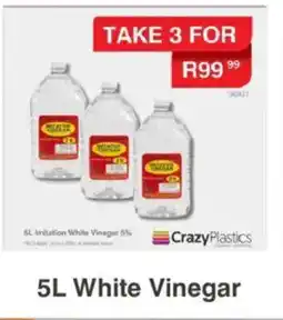 Crazy Plastics White Vinegar offer