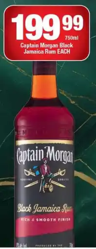 OK Liquor Captain Morgan Black Jamaica Rum offer