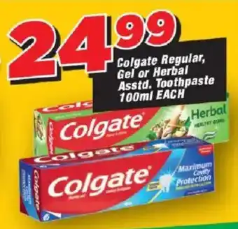 OK Grocer Colgate Regular, Gel or Herbal Toothpaste offer