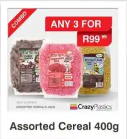 Crazy Plastics Assorted Cereal offer