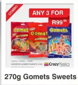 Crazy Plastics Gomets Sweets offer