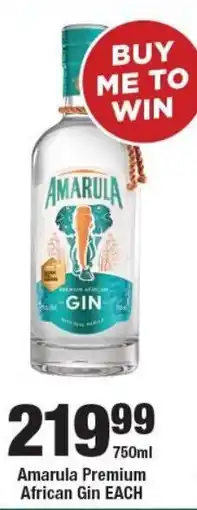 OK Liquor Amarula Premium African Gin offer